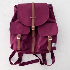 Maroon Herschel Canvas medium size Backpack